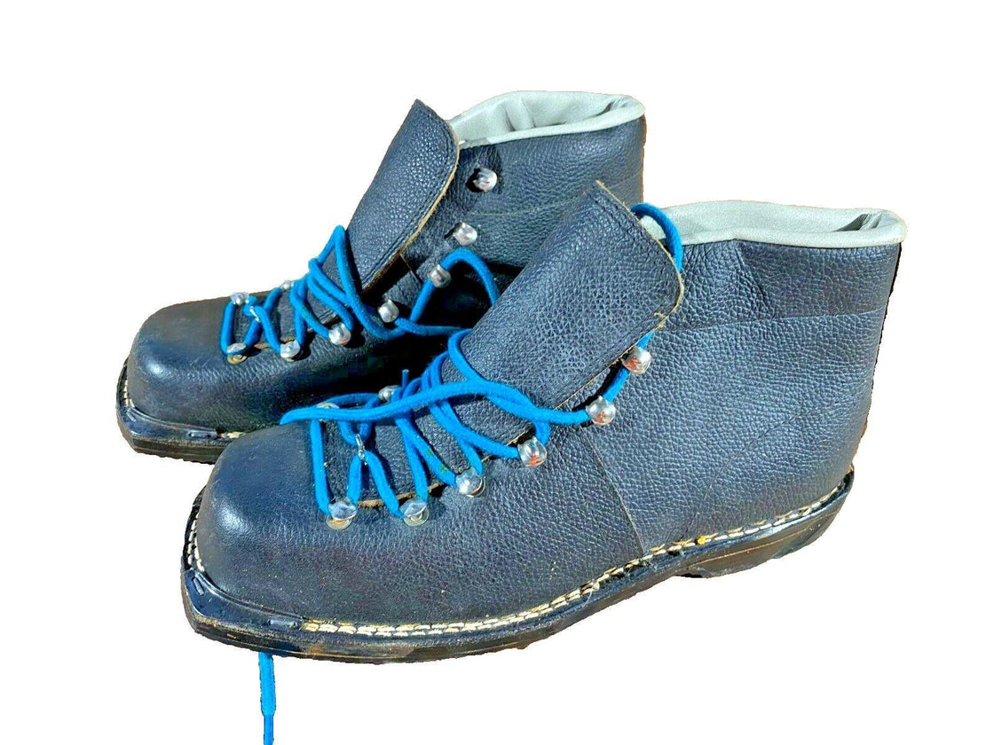 Vintage Cross Country Ski Boots Size EU41 US7.5 Kandahar Old Cable Bindings KL44