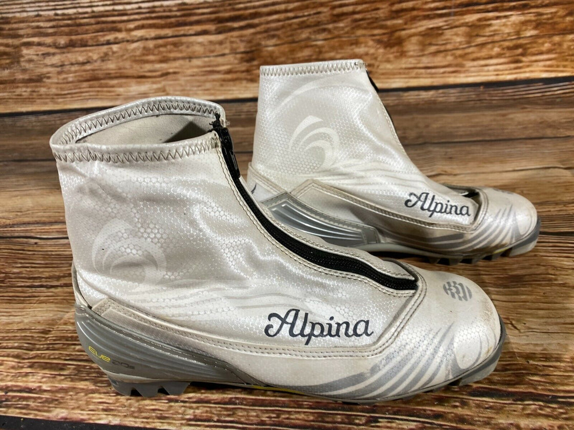 Alpina Eve20S Nordic Cross Country Ski Boots Size EU39 US7 NNN bindings