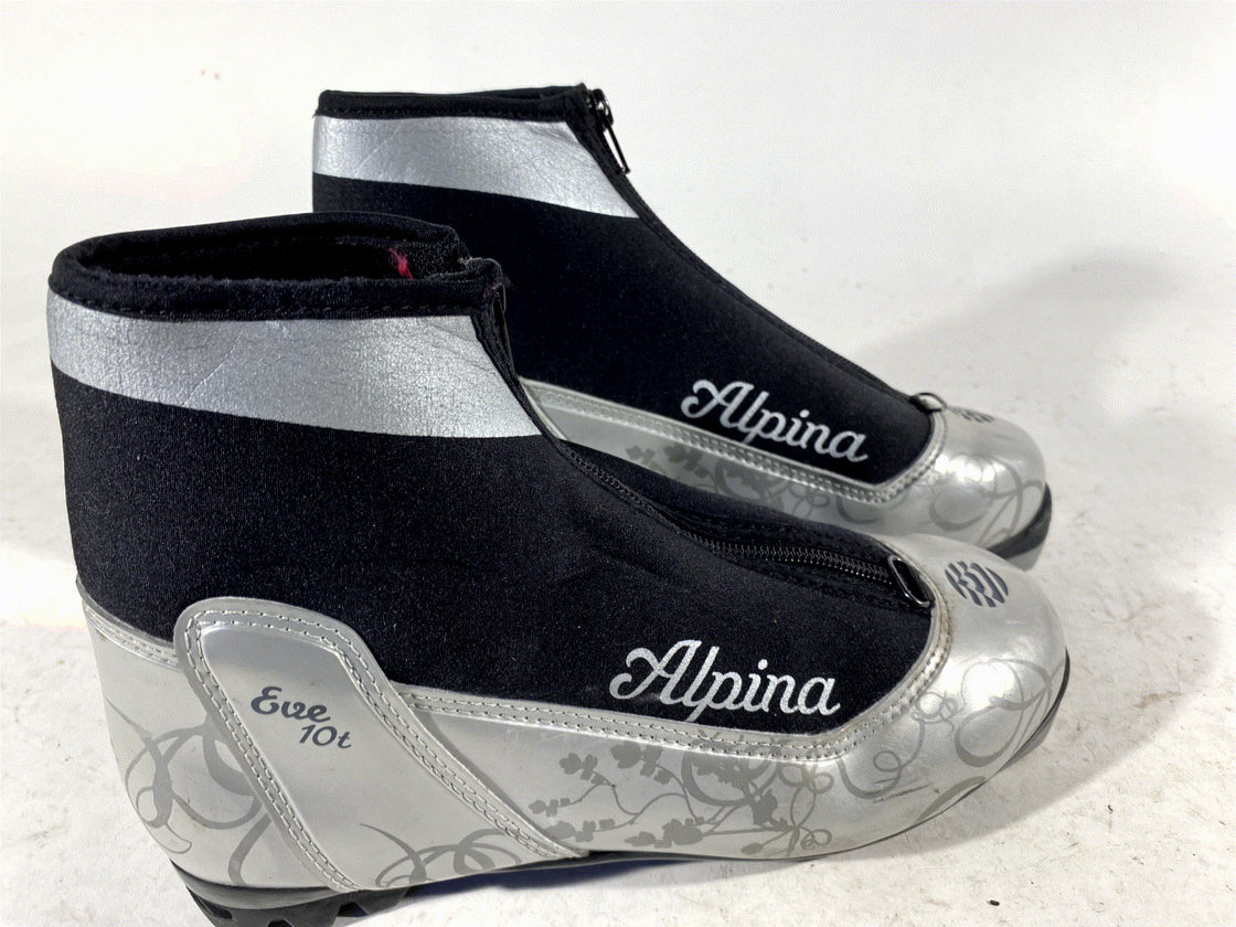 Alpina Eve Nordic Cross Country Classic Ski Boots Size EU38 US6 for NNN 235