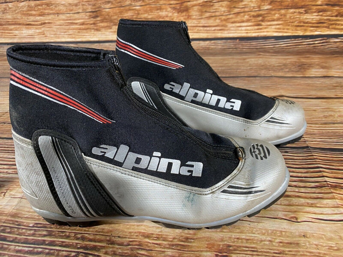 Alpina ST10 Nordic Cross Country Ski Boots Size EU42 US9 NNN bindings 787