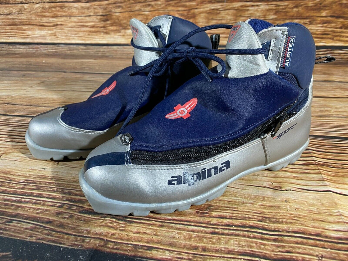 Alpina 311 Nordic Cross Country Ski Boots Size EU39 US7 NNN bindings