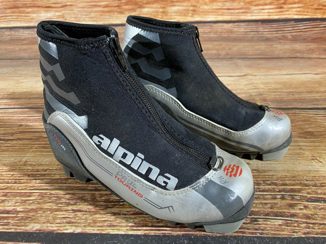 Alpina T10jr Kids Nordic Cross Country Ski Boots Size EU32 US1.5 for NNN A-5