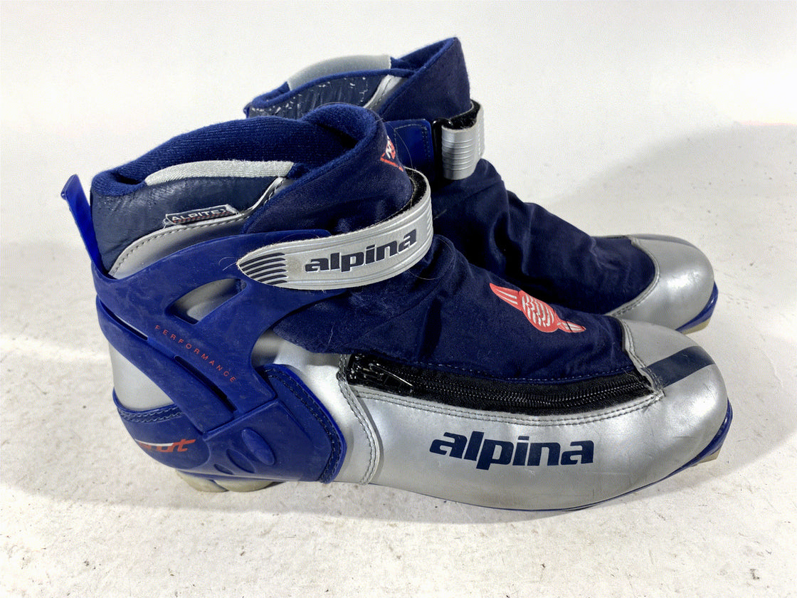 Alpina 438 Nordic Cross Country Classic Ski Boots Size EU45 US11.5 for NNN 522