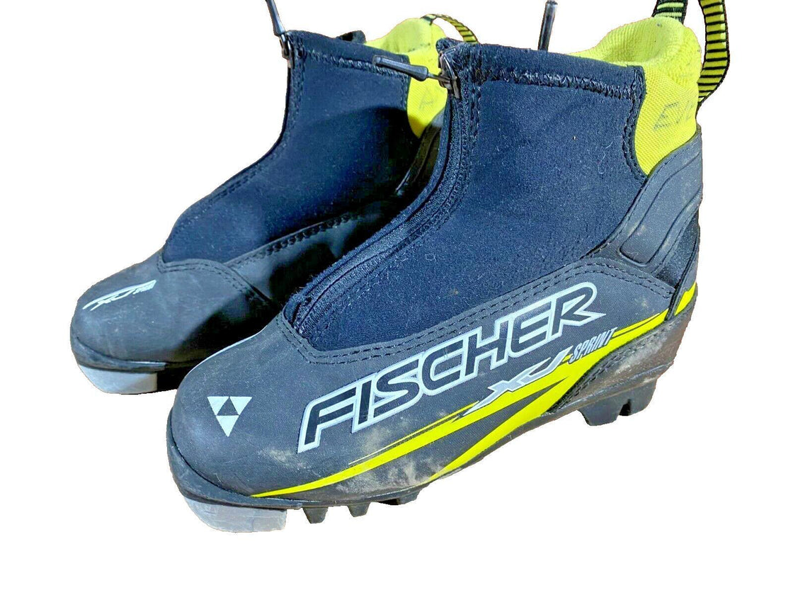 Fischer XJ Sprint Kids Nordic Cross Country Ski Boots Size EU30 US12 NNN F-127
