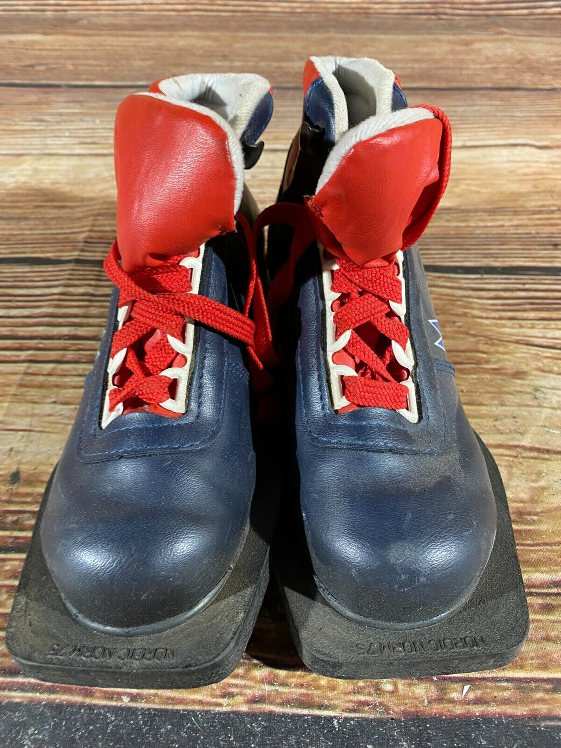 Madshus Kids Vintage Nordic Norm Cross Country Ski Boots Size EU33 US2 NN 75mm