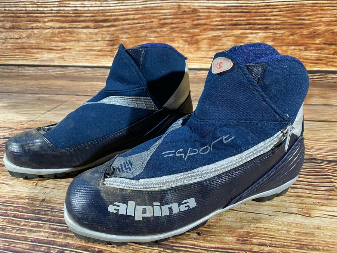 Alpina ST11 Nordic Cross Country Ski Boots Size EU42 US9 NNN bindings 600
