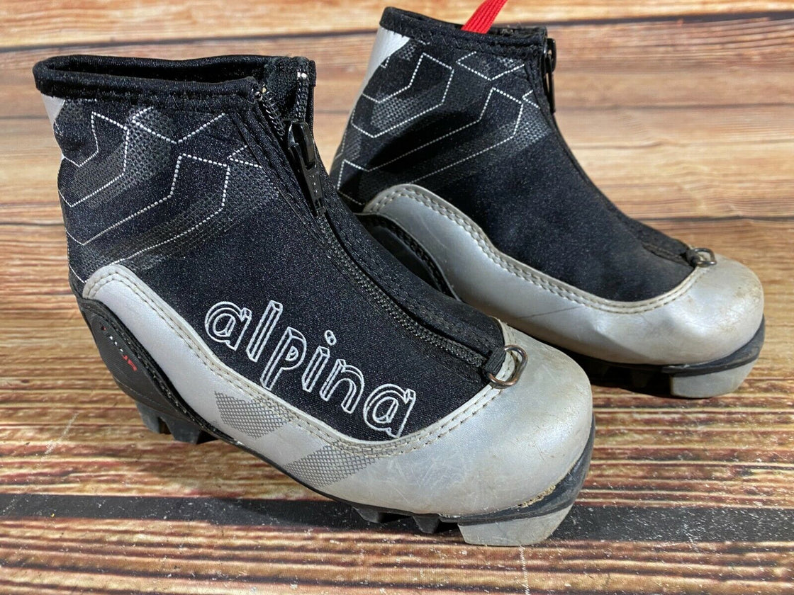 Alpina T10jr Kids Nordic Cross Country Ski Boots Size EU27 US9.5 for NNN A-409