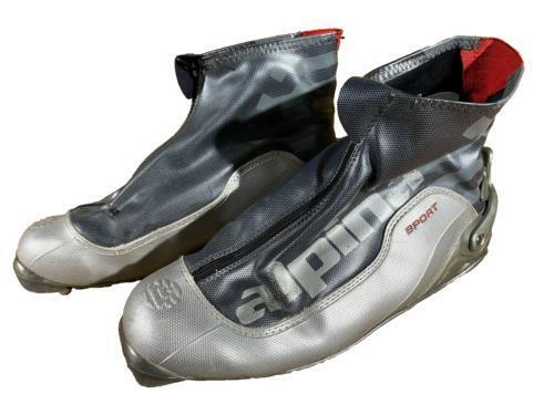 Alpina SCL Nordic Cross Country Ski Boots Size EU45 US11.5 NNN bindings 972