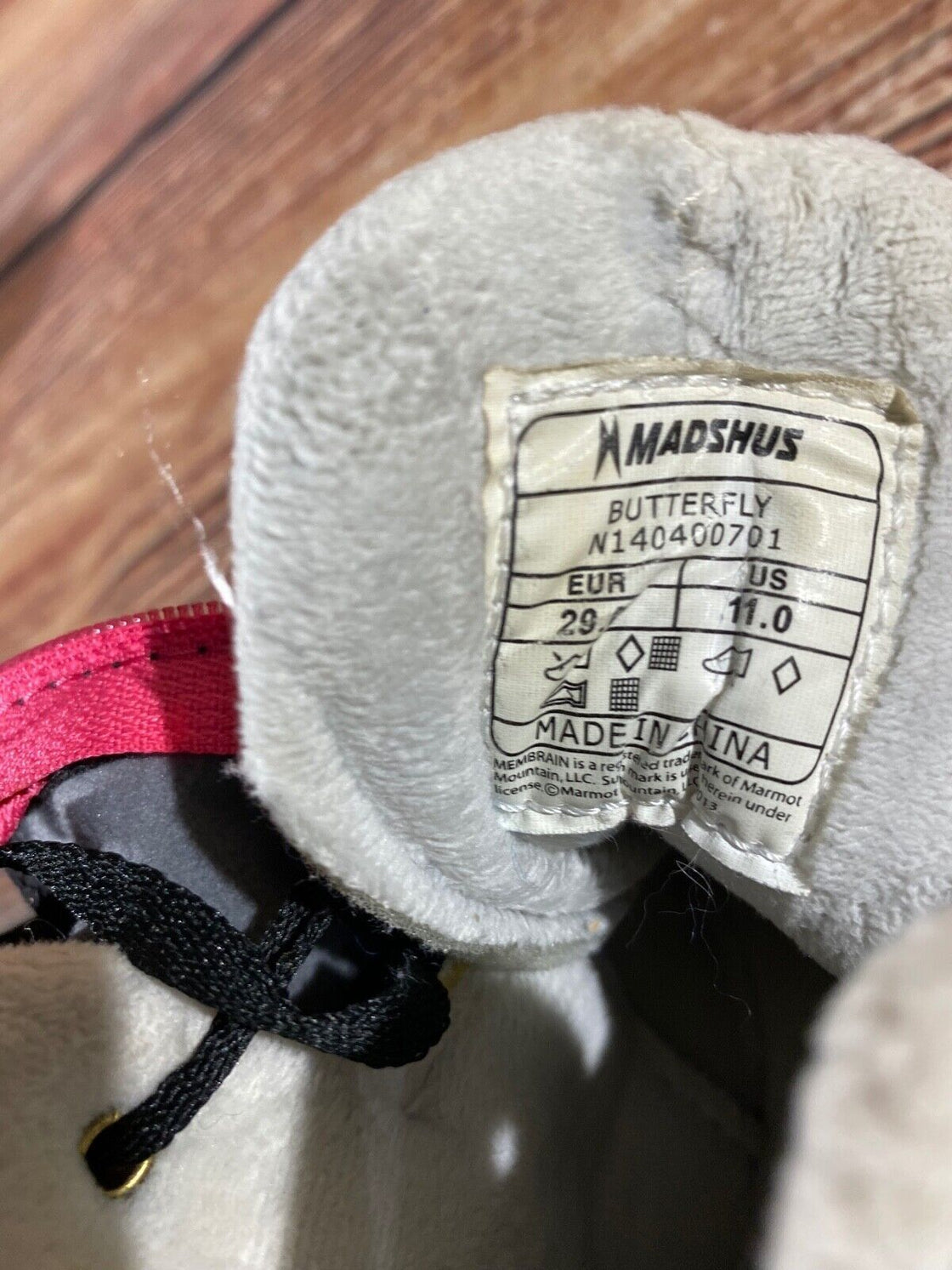Madshus Buterfly Kids Nordic Cross Country Ski Boots Size EU29 US11 NNN M326