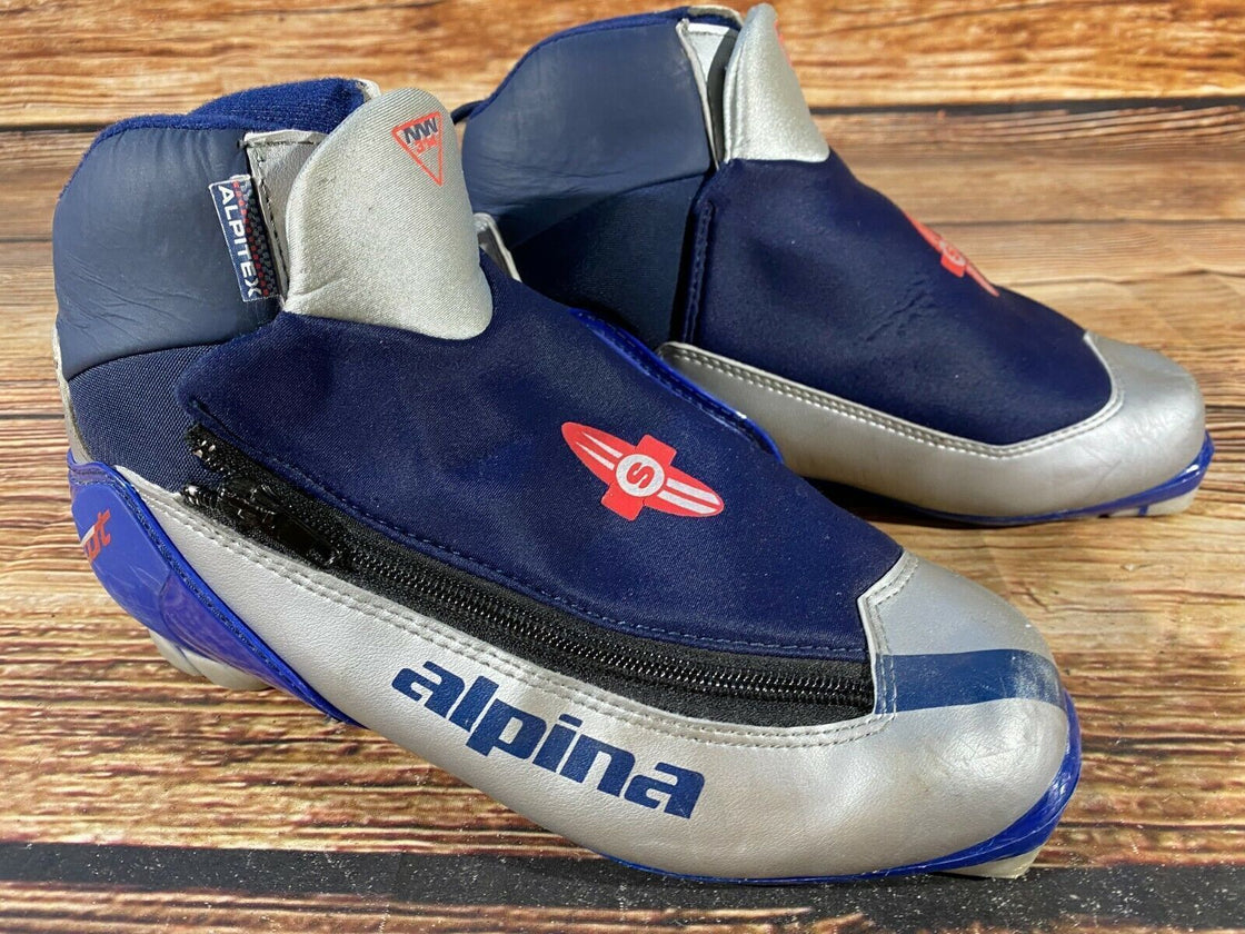 Alpina 314 Nordic Cross Country Ski Boots Size EU41 US8 NNN bindings 609