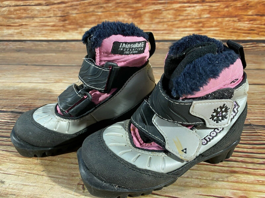 Fischer Snow Star Kids Nordic Cross Country Ski Boots Size EU27 US9.5 NNN F-213