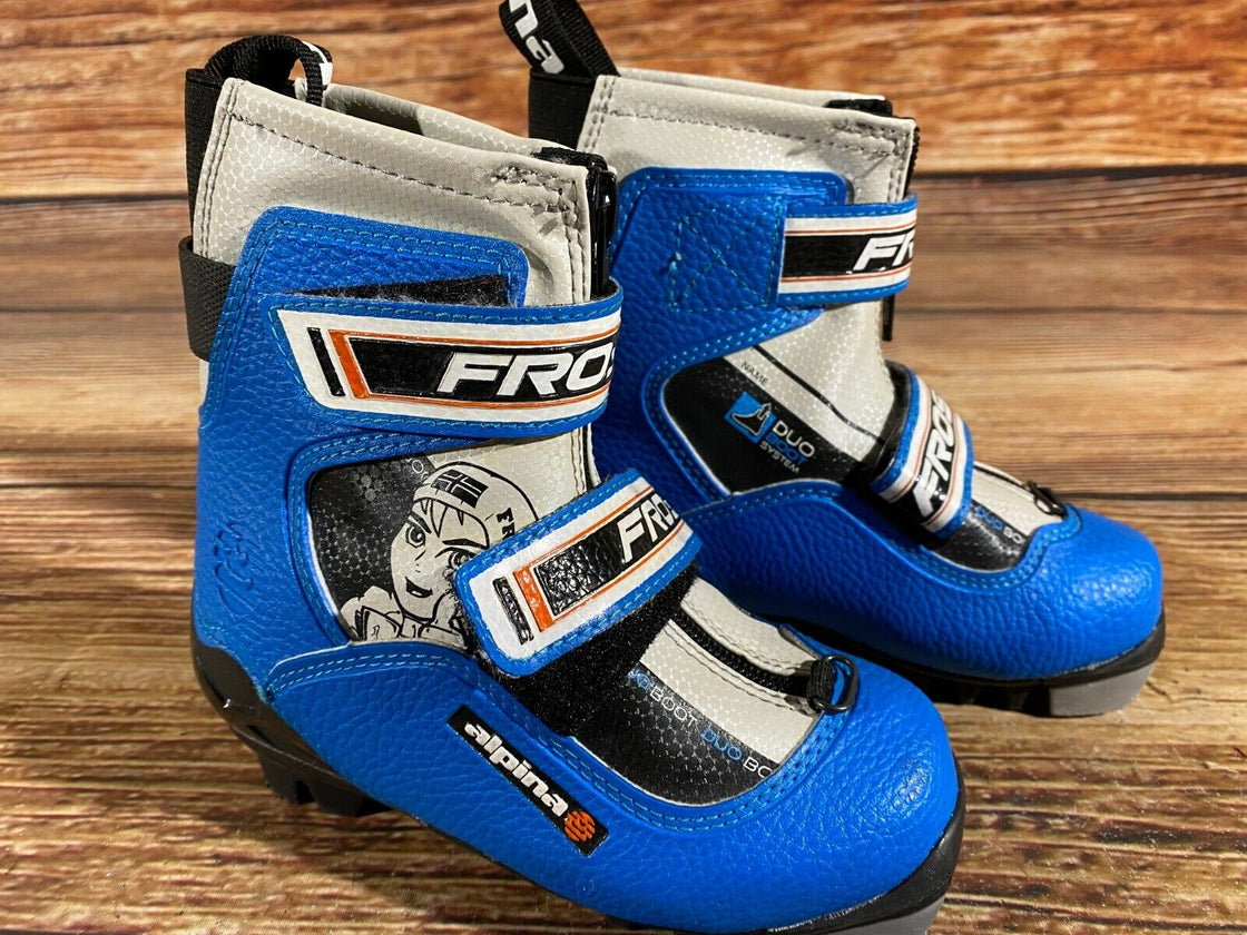 Alpina Frost Kids Nordic Cross Country Ski Boots Size EU28 US10.5 for NNN A-3
