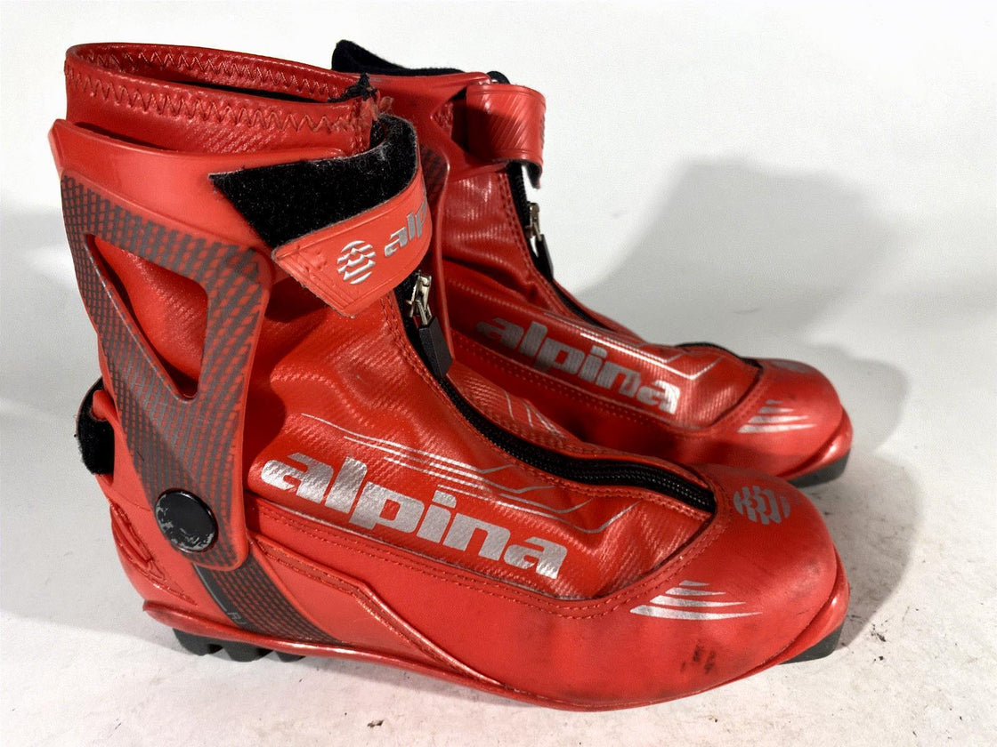 Alpina RJ Skate Racing Nordic Cross Country Ski Boots Size EU37 US5.5 NNN 1009
