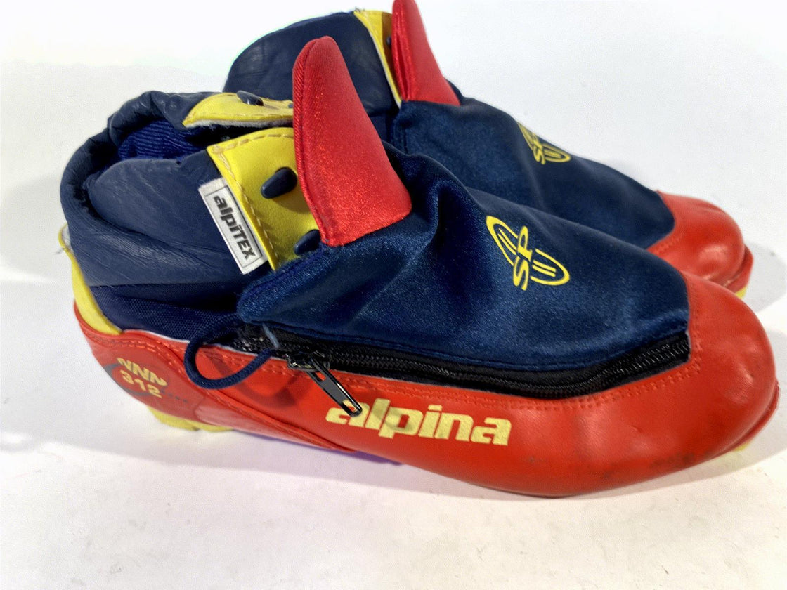 Alpina 312 Racing Nordic Cross Country Classic Ski Boots Size EU40 US7.5 NNN 22