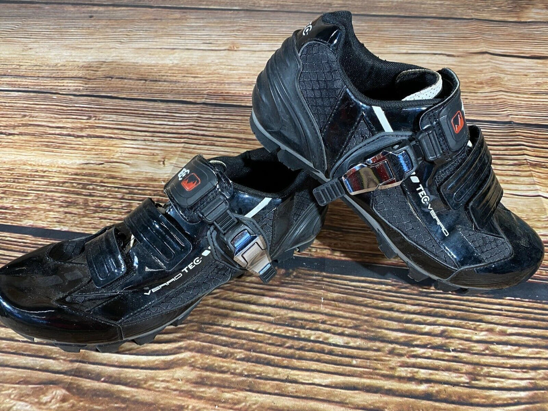 VERRO TEC Cycling Shoes MTB Mountain Biking Boots Size EU 42 With SPD Cleats