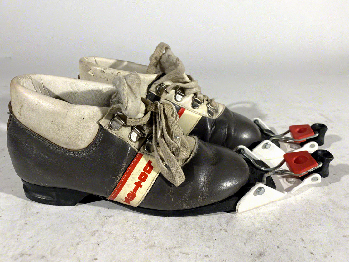 Botas Kids Vintage Cross Country Ski Boots Touring Norm 50mm 3pin Size EU32 U1.5