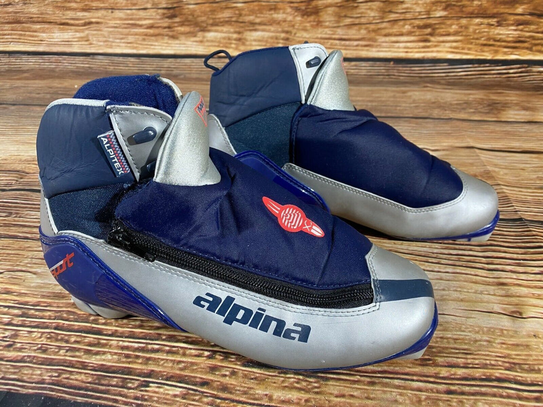 Alpina 314 Nordic Cross Country Ski Boots Size EU41 US8 NNN bindings 871