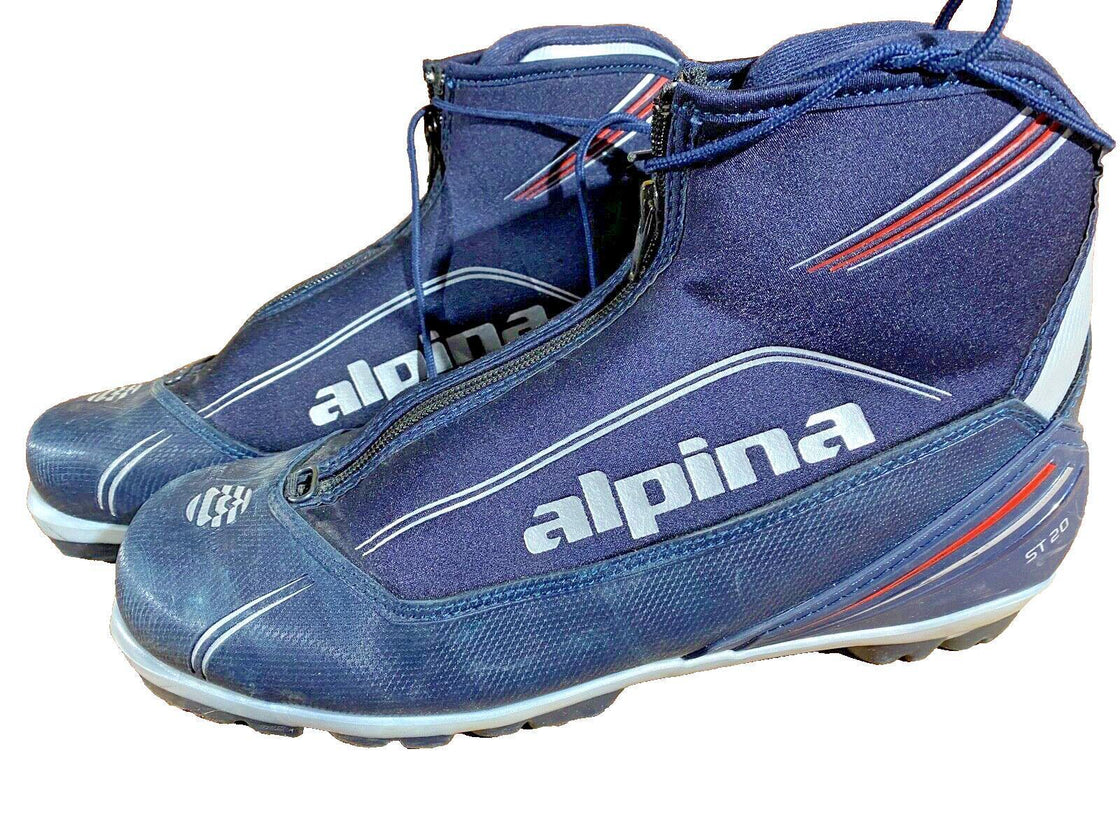 Alpina ST20 Nordic Cross Country Ski Boots Size EU45 US11.5 for NNN 679
