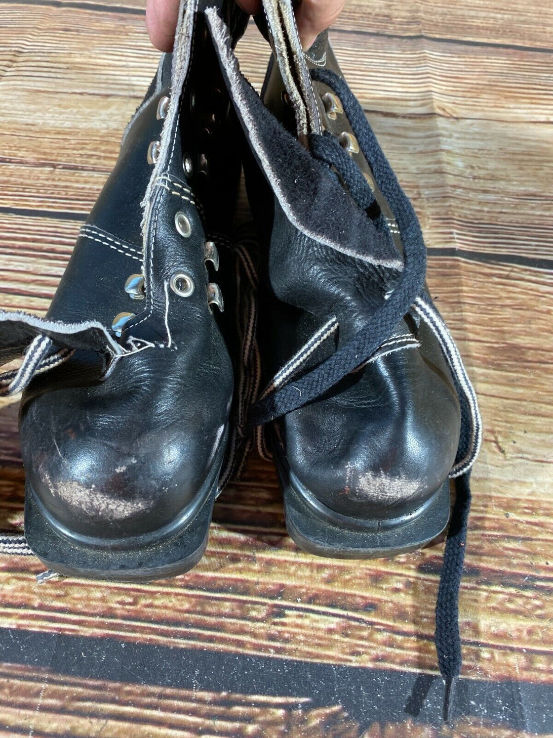 Vintage Alpine Ski Boots EU42 US8.5 UK8 Mondo 263 Retro Cable Binding KL87