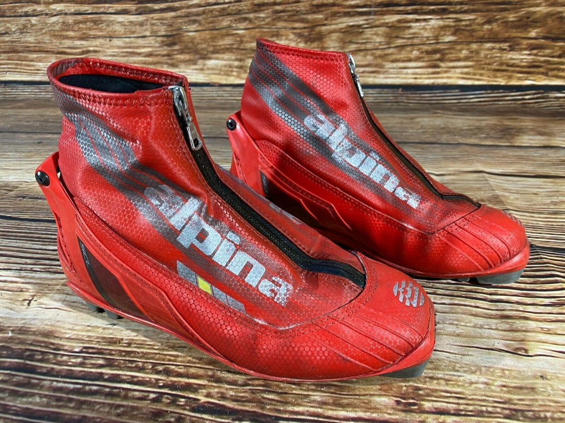 Alpina SCL Nordic Cross Country Ski Boots Size EU38 US6 NNN bindings 997