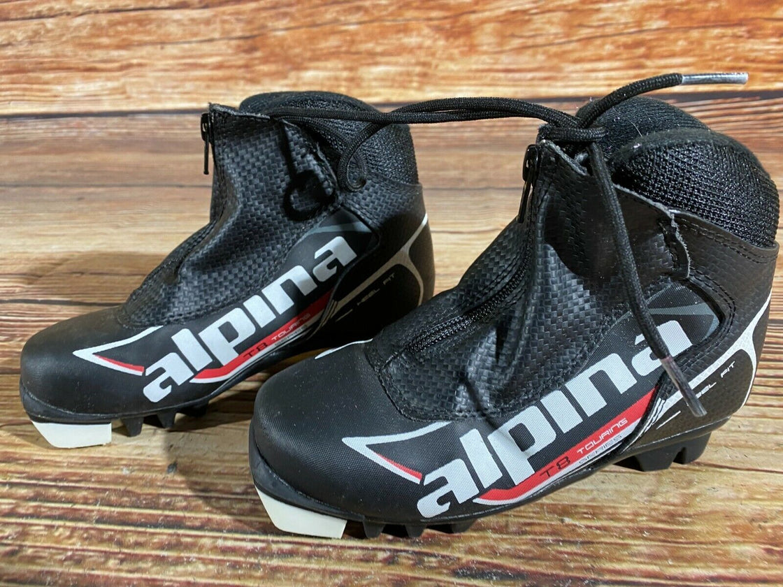 Alpina T8jr Kids Nordic Cross Country Ski Boots Size EU31 US12.5 for NNN A-90