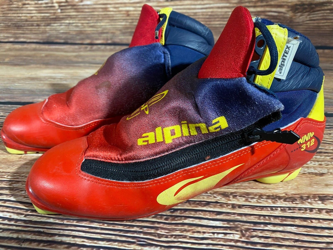 Alpina 312 Nordic Cross Country Ski Boots Size EU42 US9 for NNN