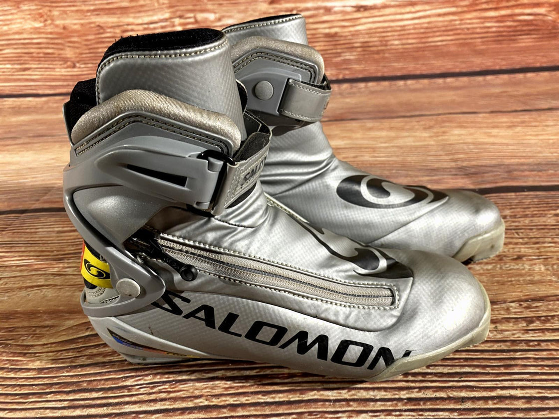 SALOMON Skate Carbon Nordic Cross Country Ski Boots Size EU38 2/3 US6 SNS Pilot