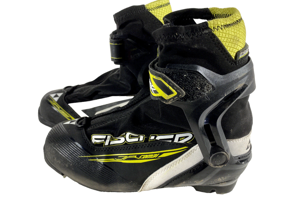 Fischer JR Combi Nordic Cross Country Classic Ski Boots Size EU36 US4.5 NNN 369