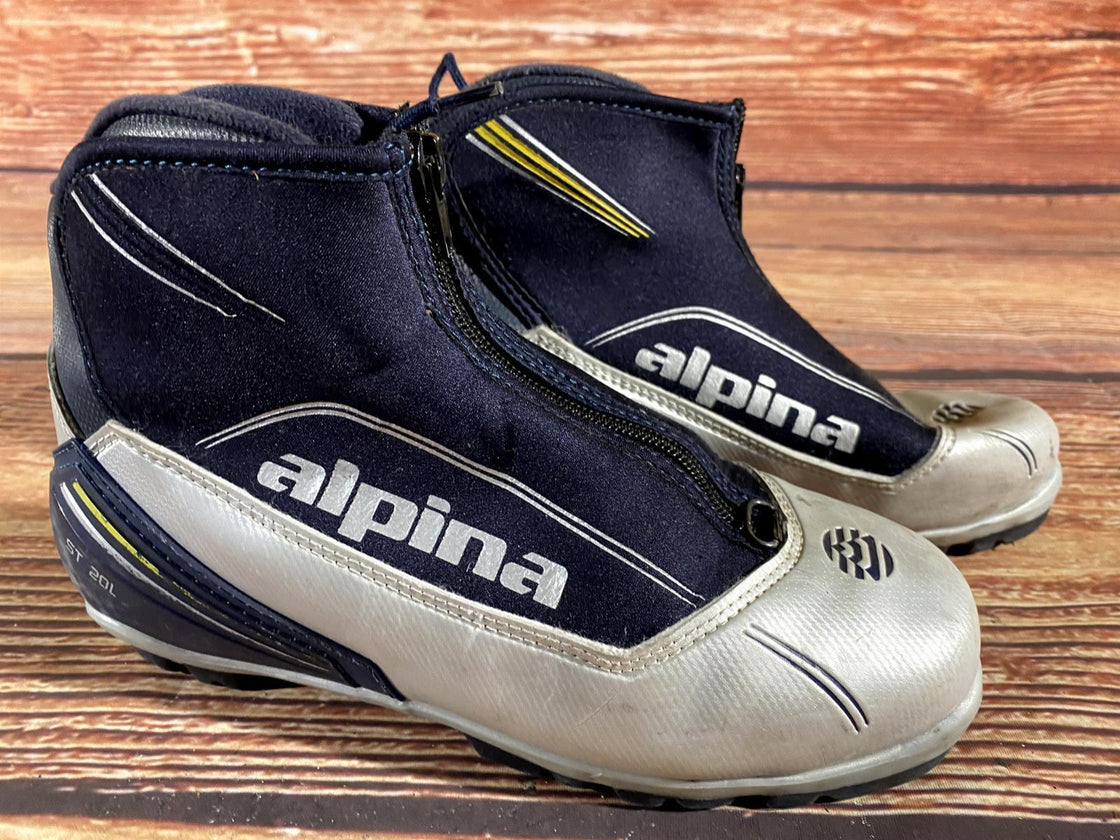 Alpina ST20L Nordic Cross Country Ski Boots Size EU38 US6 for NNN