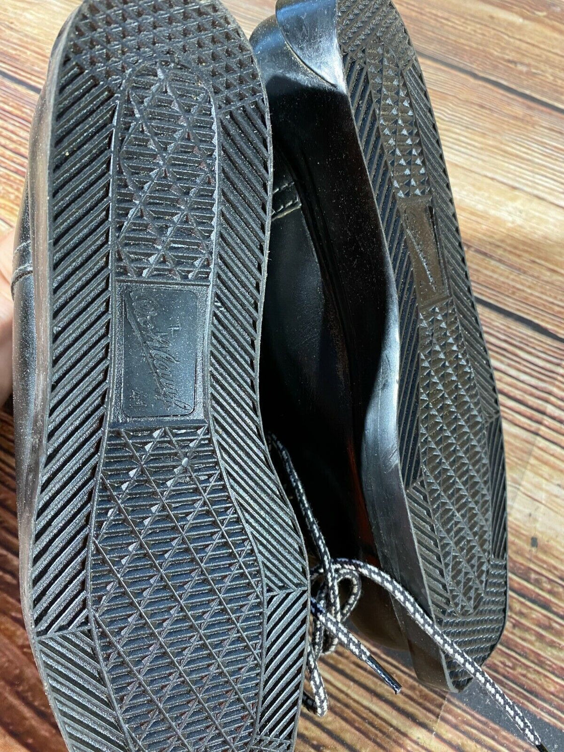 WOHLAUF Leather Vintage Alpine Ski Boots EU41 US7.5 Mondo 265 Cable Binding KL93