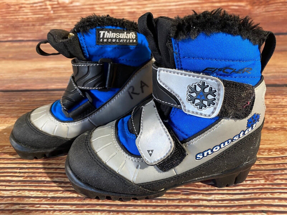 Fischer Snowstar Nordic Cross Country Ski Boots Kids Size EU27 US9.5 NNN F-643