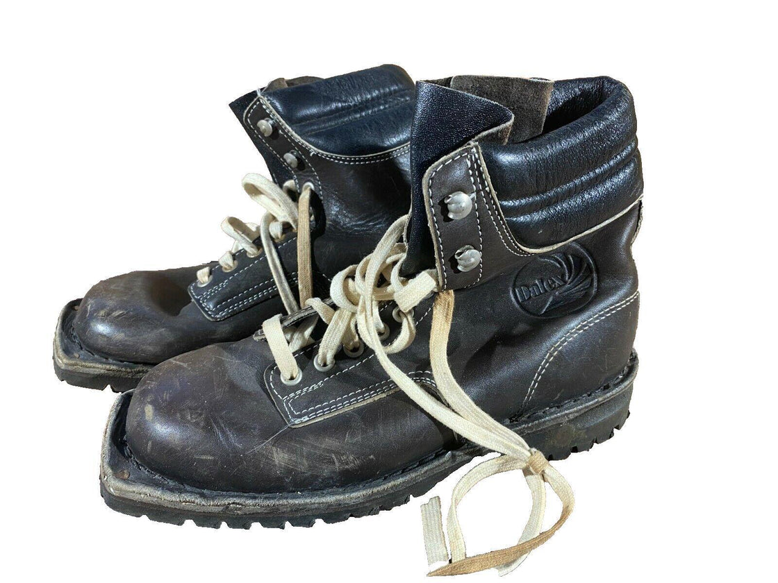 DALEX Vintage Nordic Cross Country Ski Boots EU38, US5.5 Kandahar Cable Bindings