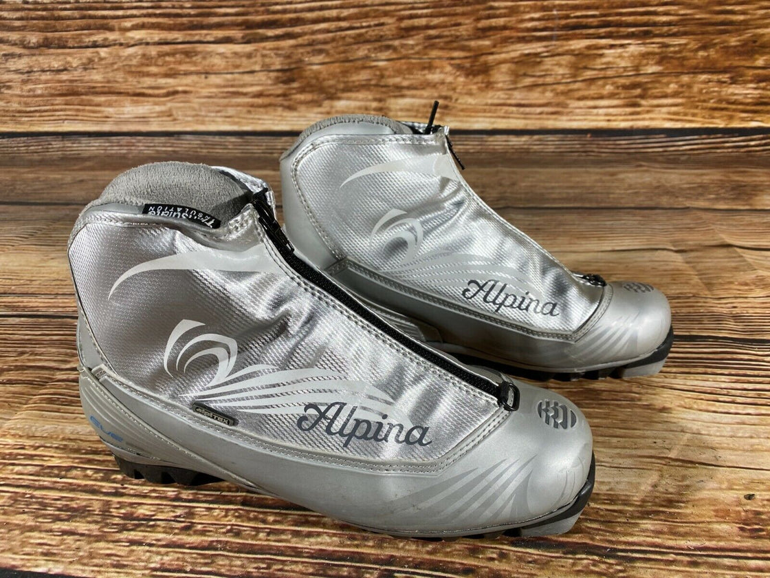 Alpina Eve 28G Nordic Cross Country Ski Boots Size EU40 US7.5 NNN bindings