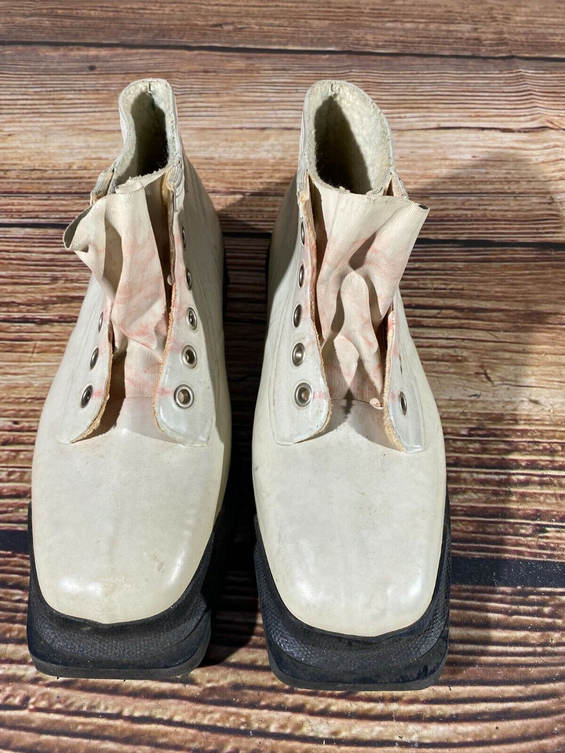 VIKING Vintage Cross Country Ski Boots Kandahar, Old Cable Bindings EU40, US7