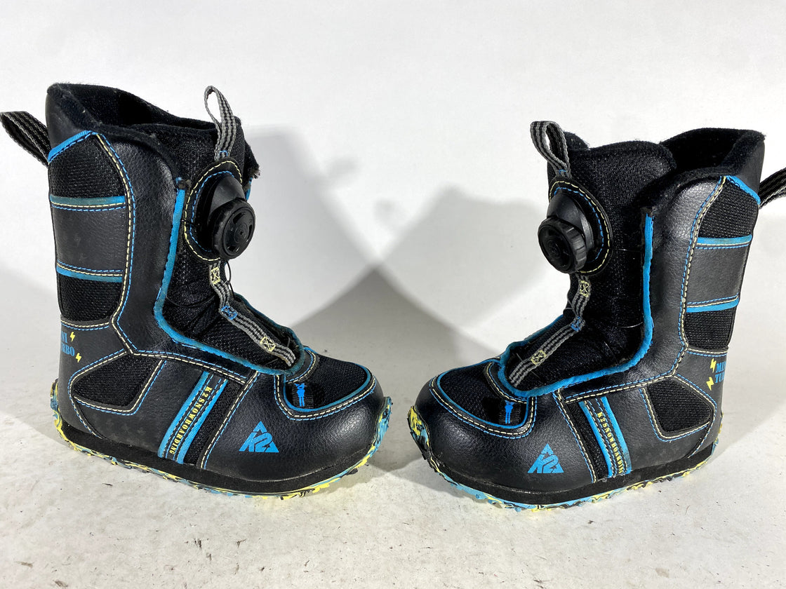 K2 Mini Turbo Boa Snowboard Boots Youth Kid Size EU28.5 US11 UK10.5 Mondo 180 mm