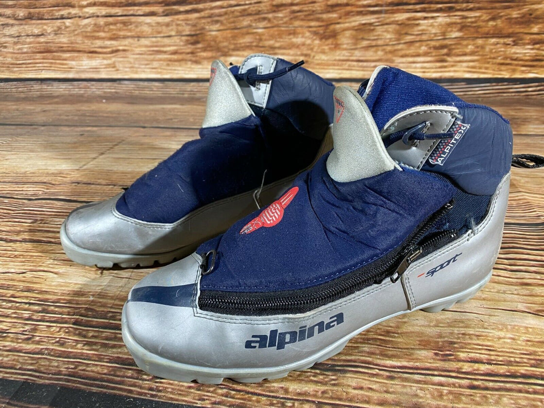 Alpina 311 Nordic Cross Country Ski Boots Size EU38 US6 NNN bindings 849