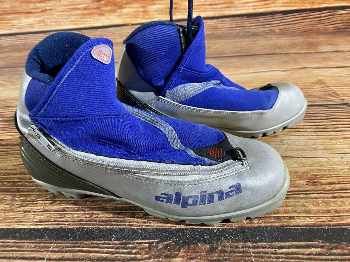 Alpina ST11j Nordic Cross Country Ski Boots Size EU40 US7.5 for NNN 727