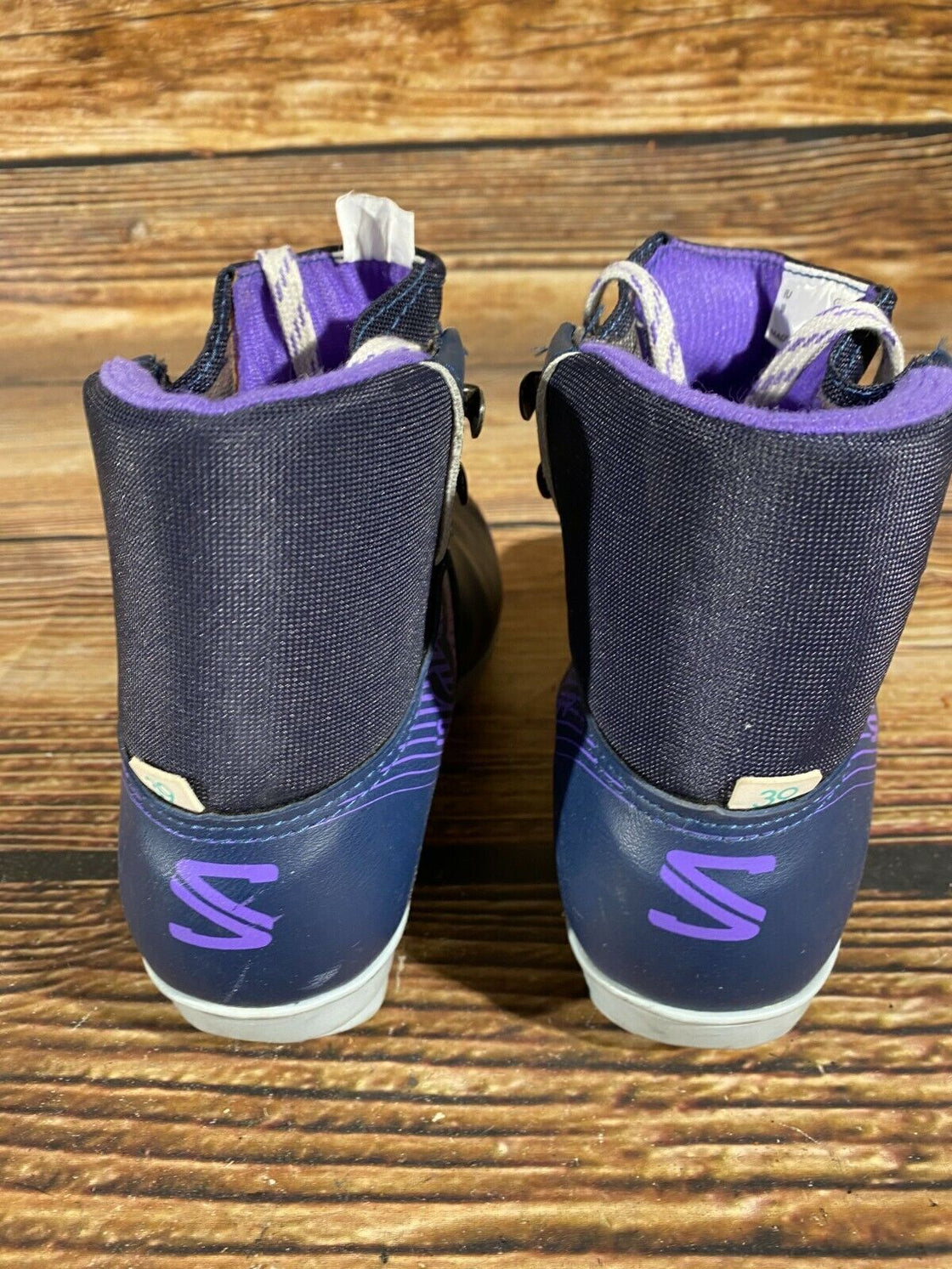 SALOMON 361 SR Nordic Cross Country Ski Boots Size EU39 US7 SNS profil