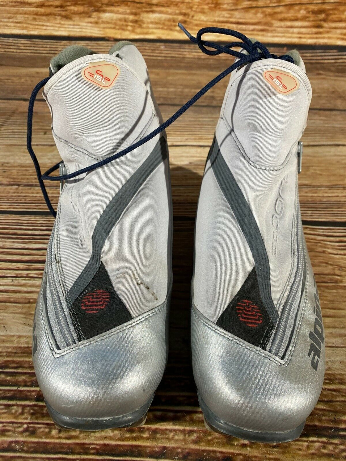 Alpina SP15L Nordic Cross Country Ski Boots Size EU40 Us7.5 NNN bindings