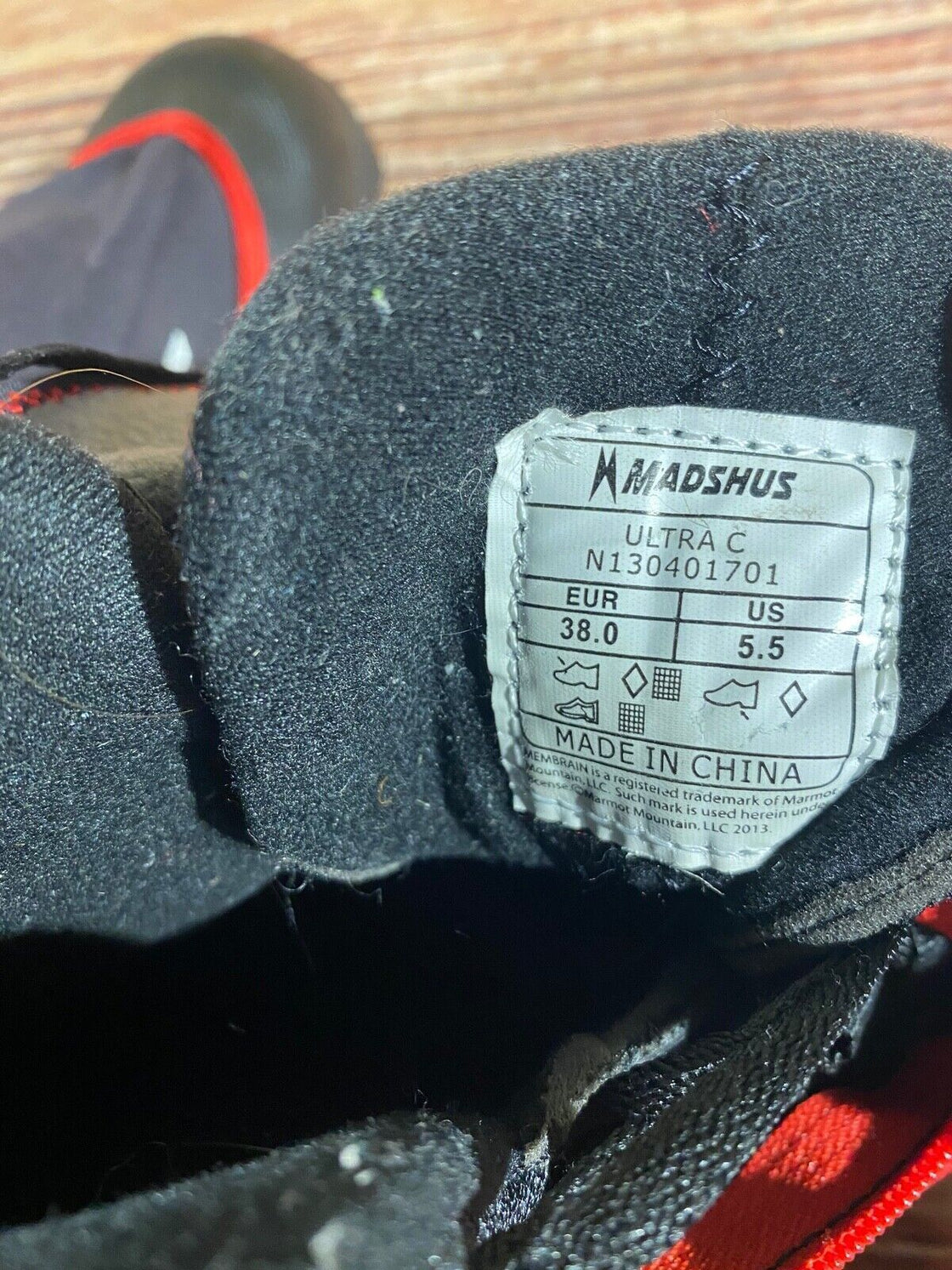 Madshus Ultra C Nordic Cross Country Ski Boots Size EU38 US5.5 NNN Rottefella