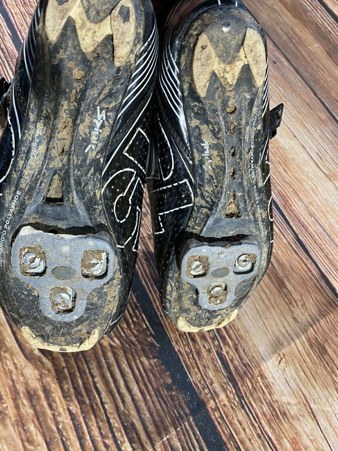 SPIUK Road Cycling Shoes Clipless Biking Boots Size EU 42 with Cleats