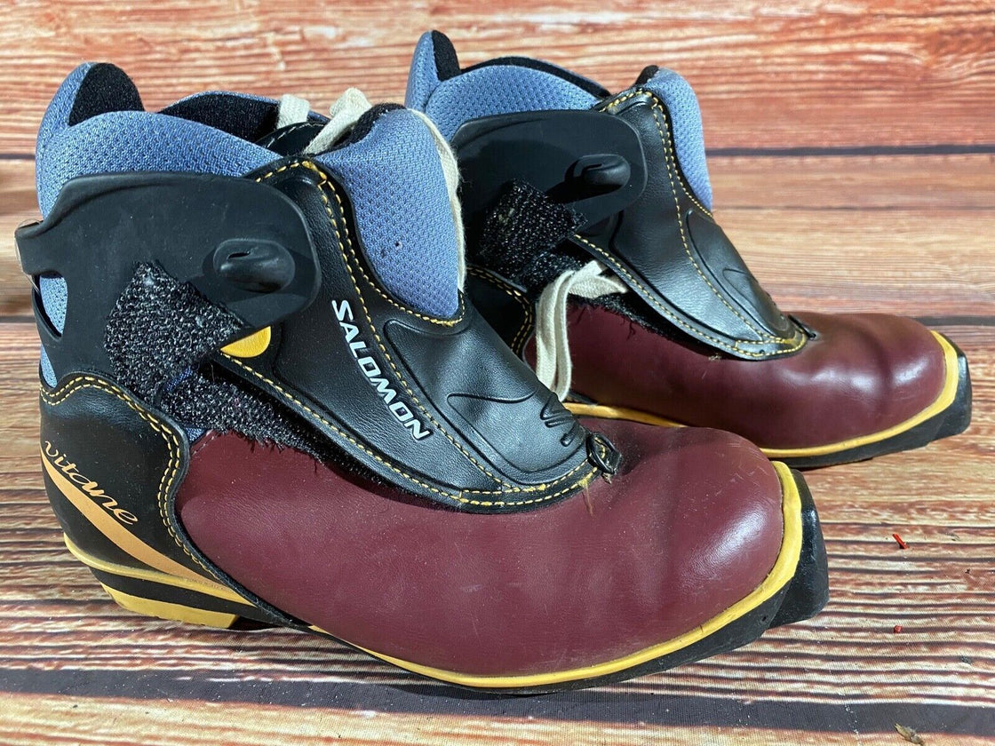 Salomon Vitane 6 Nordic Cross Country Ski Boots Size EU38 US6.5 SNS Profil