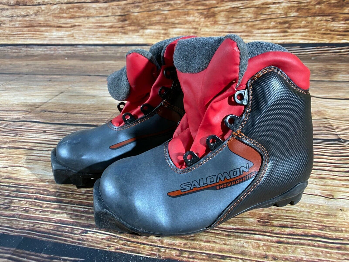 SALOMON Snowmonster Kids Cross Country Ski Boots Size EU33 US1.5 SNS profile