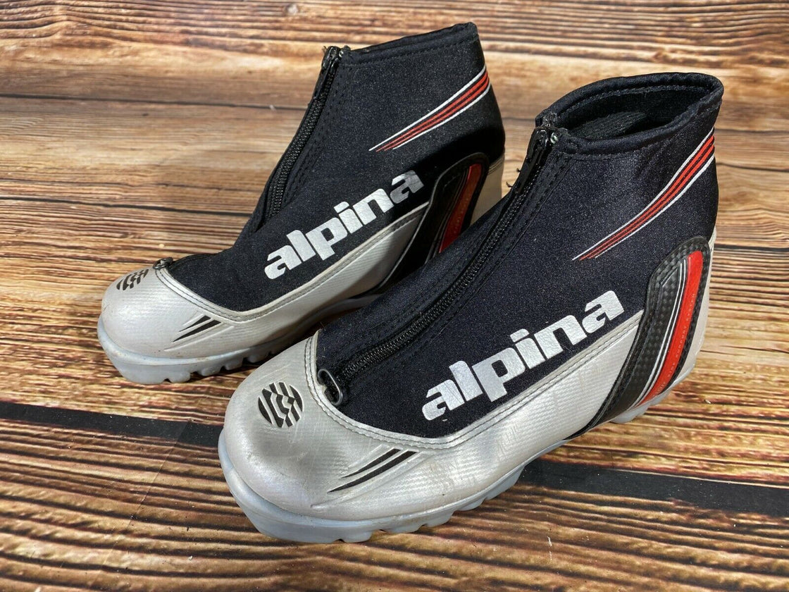 Alpina ST10JR Cross Country Ski Boots Classic Size EU35 US3.5 NNN Rottefella 894
