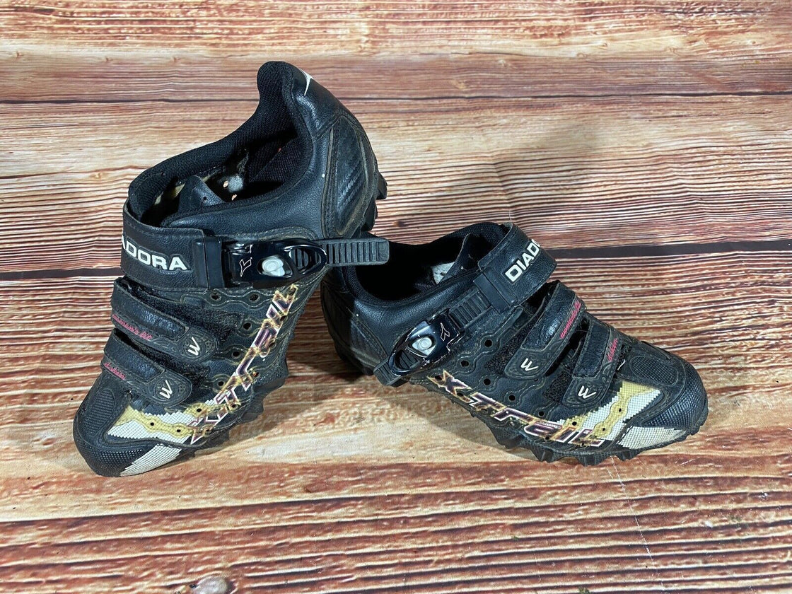 DIADORA MTB Cycling Shoes Mountain Bike 2 Bolts Ladies Size EU37 US6.5 Mondo 230