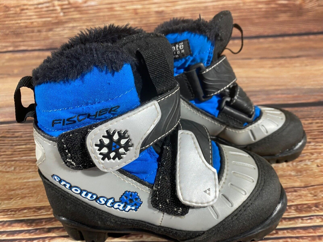 Fischer Snowstar Kids Nordic Cross Country Ski Boots Size EU27 US9.5 NNN F-413