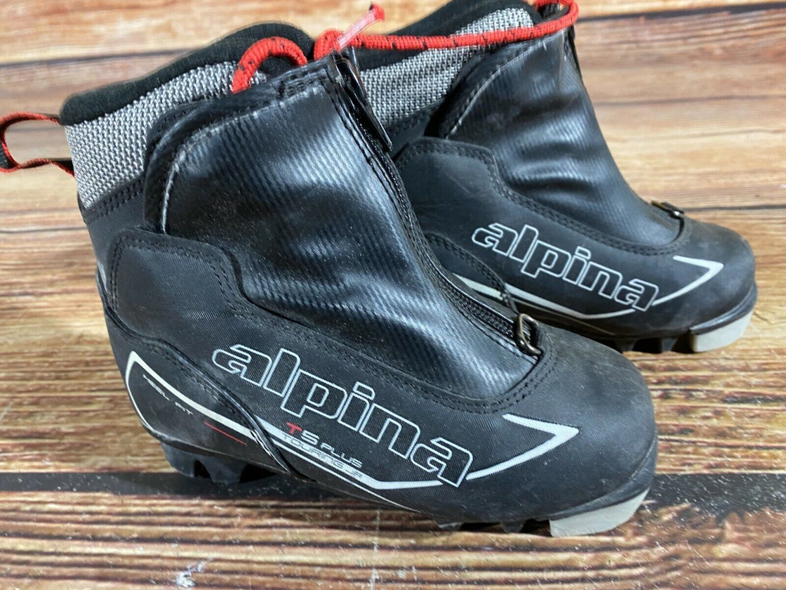 Alpina T5 Plu Kids Nordic Cross Country Ski Boots Size EU28 US10.5 for NNN A-196