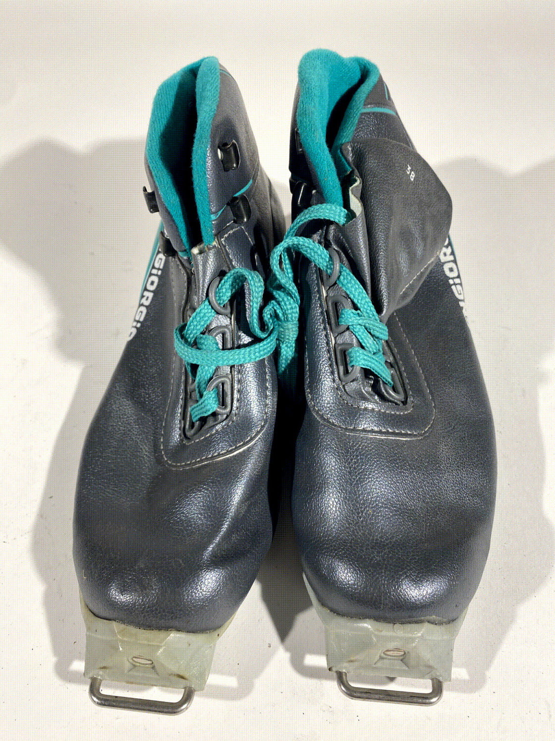 San Giorgio Vintage Nordic Cross Country Ski Boots Size EU38 US6 for SNS Old