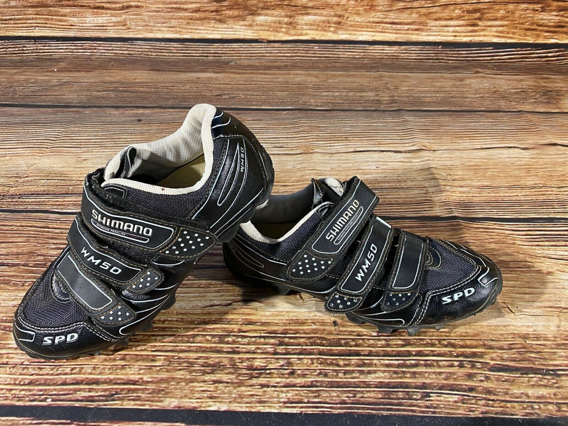SHIMANO WM50 Cycling MTB Shoes Mountain Bike Boots Ladies Size EU39 with Cleats