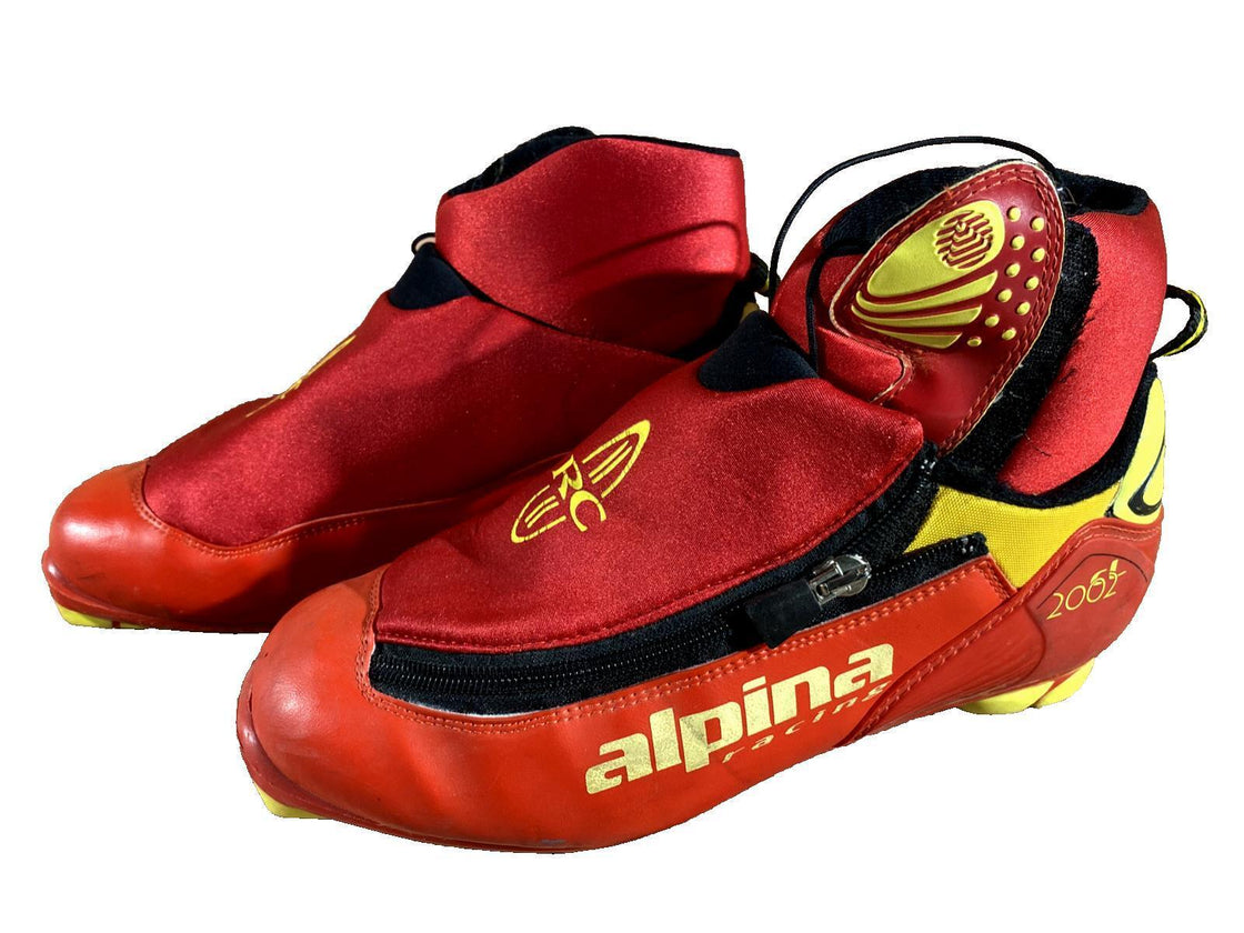Alpina CL 2002 Racing Nordic Cross Country Ski Boots Size EU42 US9 NNN bindings